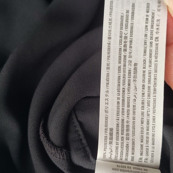 Abercrombie & Fitch Jumpsuit Flare Leg Women 4 Black Sleeveless Cami Office Work - Picture 10 of 11